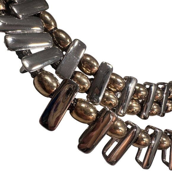 Chain Multi Strand Statement Belt Bar Metal Beaded Adjustable Gold Silver - Picture 6 of 16